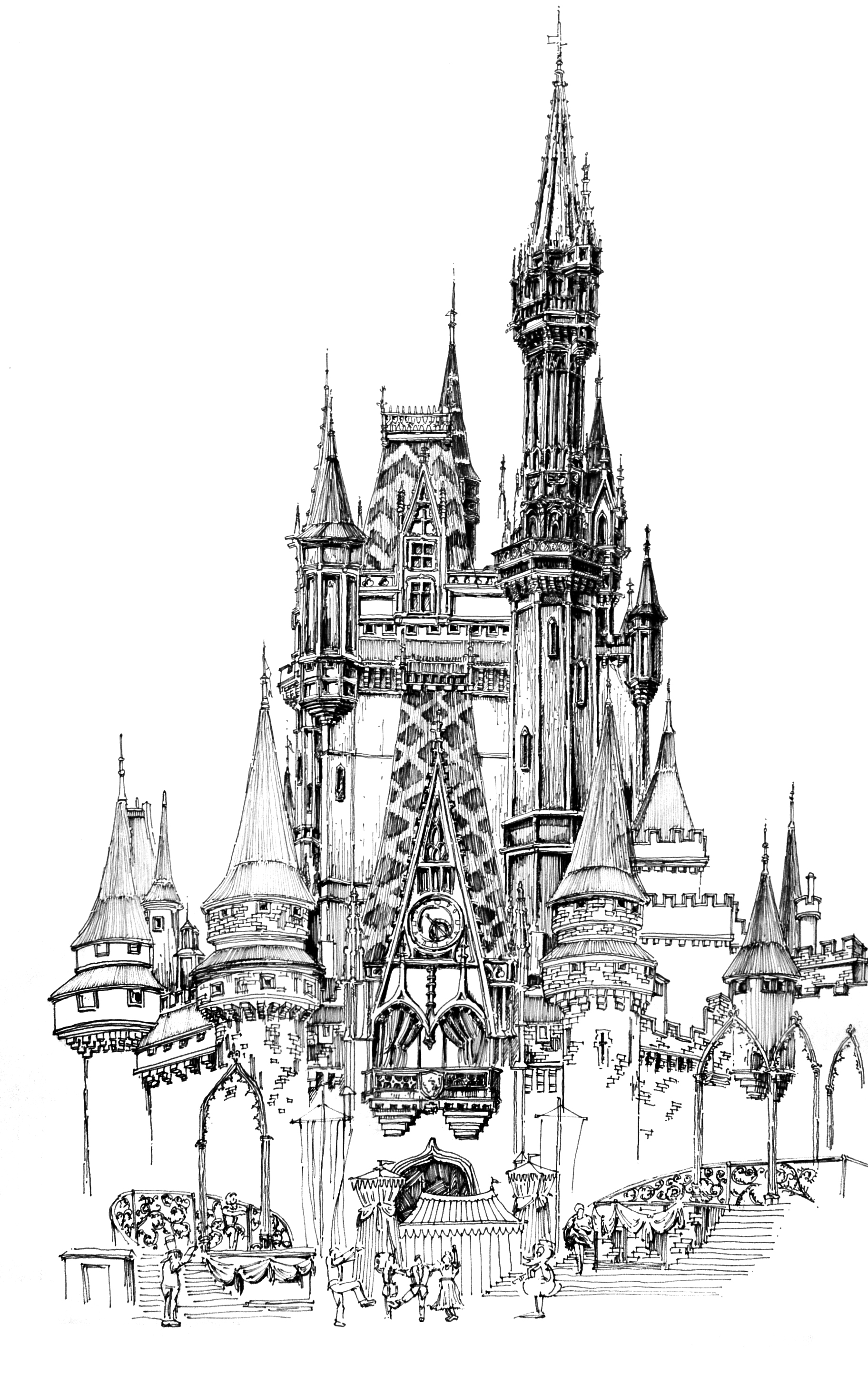 12建筑学本1班-李兴东-钢笔画