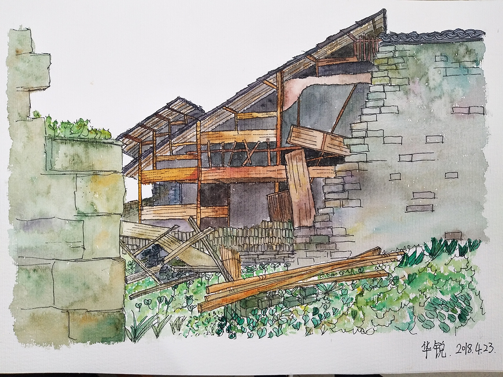 17建筑学本1班—华锐—写生